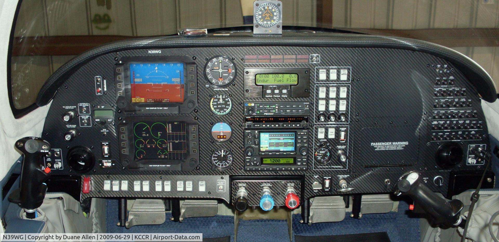 N39WG, Lancair ES C/N ES-39-A, Chelton dual EFIS panel