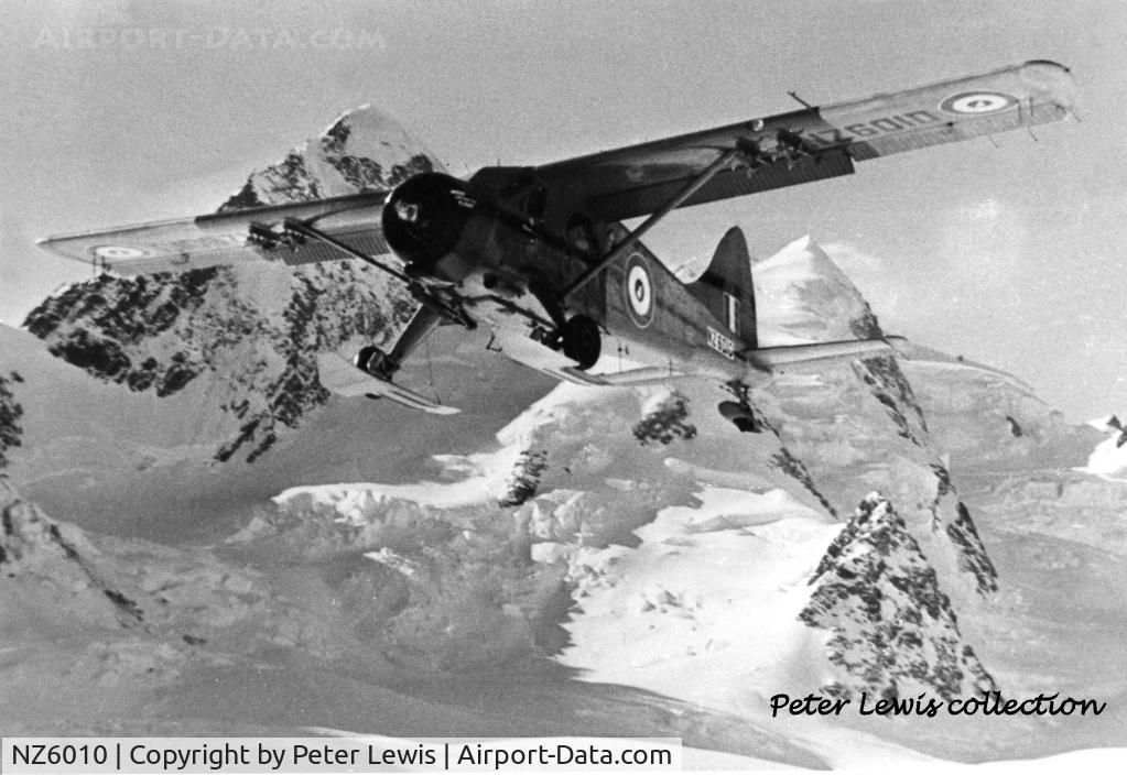 NZ6010, 1956 De Havilland Canada DHC-2 Beaver C/N 911, RNZAF Antarctic Flight, at Antarctica Nov59-Jan60