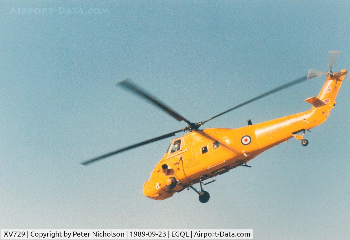 XV729, 1968 Westland Wessex HC.2 C/N WA624, Wessex HC.2 of 22 Squadron performing at the 1989 RAF Leuchars Airshow.
