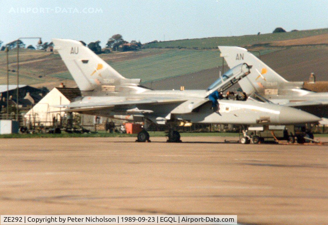 ZE292, 1987 Panavia Tornado F.3 C/N AS038/626/3279, Tornado F.3 of 229 Operational Conversion Unit on the flight-line at the 1989 RAF Leuchars Airshow.