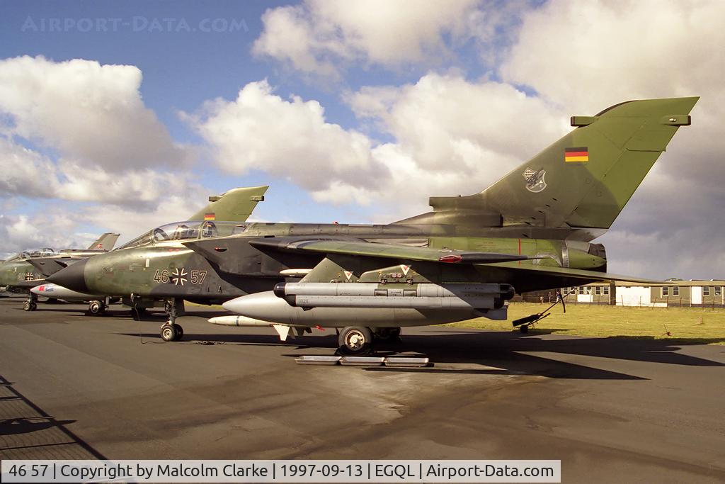 46 57, Panavia Tornado ECR C/N 906/GS290/4357, Panavia Tornado ECR at RAF Leuchars Battle of Britain Air Show in 1997.
