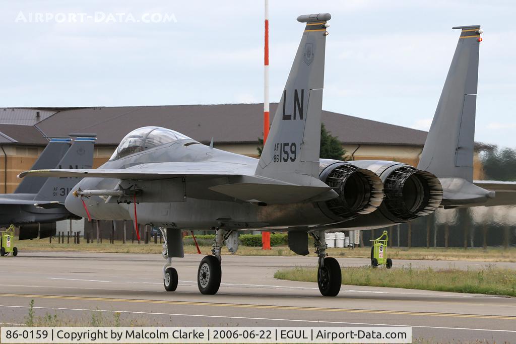 86-0159, 1986 McDonnell Douglas F-15C Eagle C/N 1006/C387, McDonnell Douglas F-15C Eagle at RAF Lakenheath in 2006.