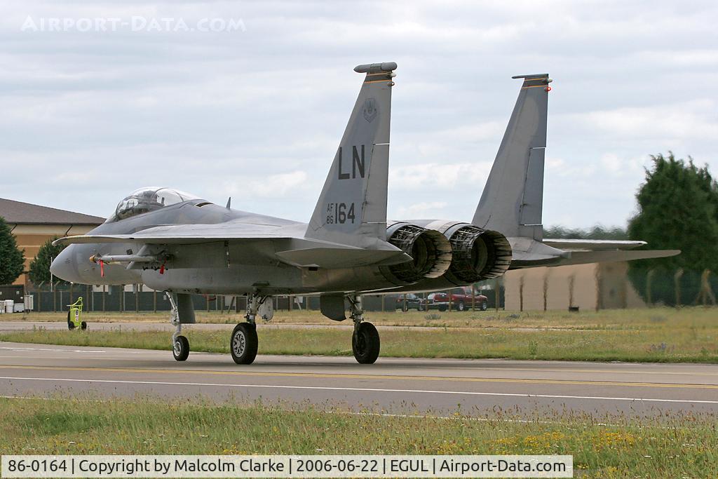 86-0164, 1986 McDonnell Douglas F-15C Eagle C/N 1011/C392, McDonnell Douglas F-15C Eagle at RAF Lakenheath in 2006.