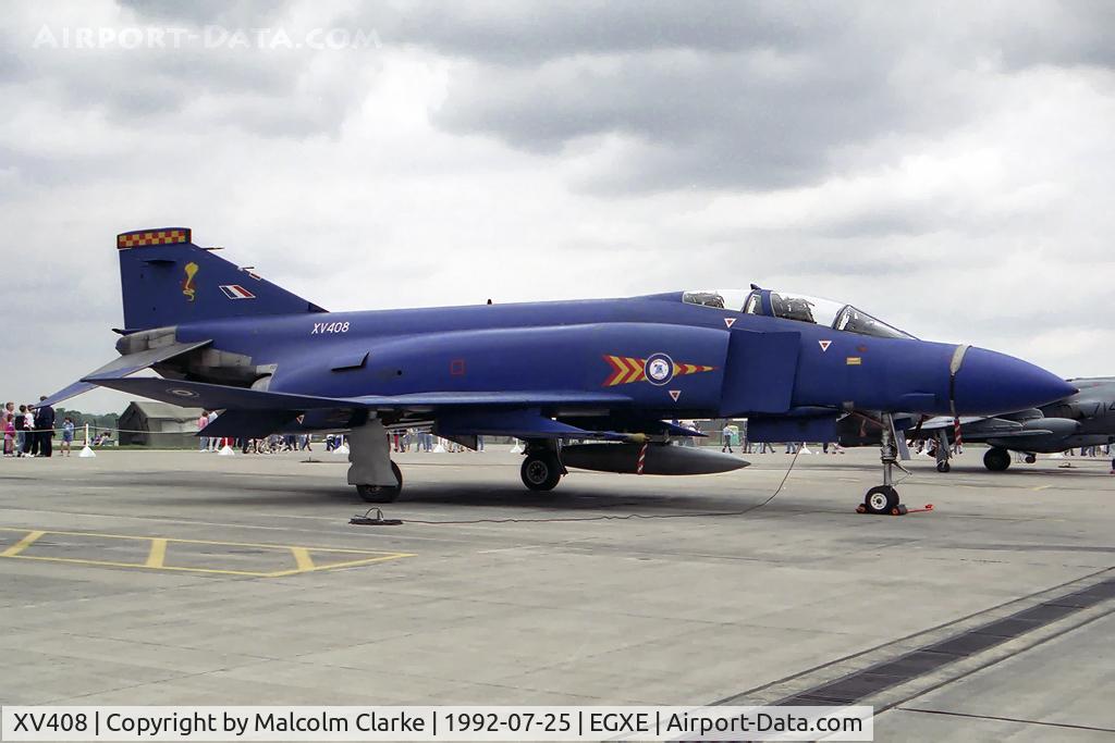 XV408, 1968 McDonnell Douglas Phantom FGR2 C/N 2946, McDonnell Douglas Phantom FGR2 at RAF leeming in 1992.