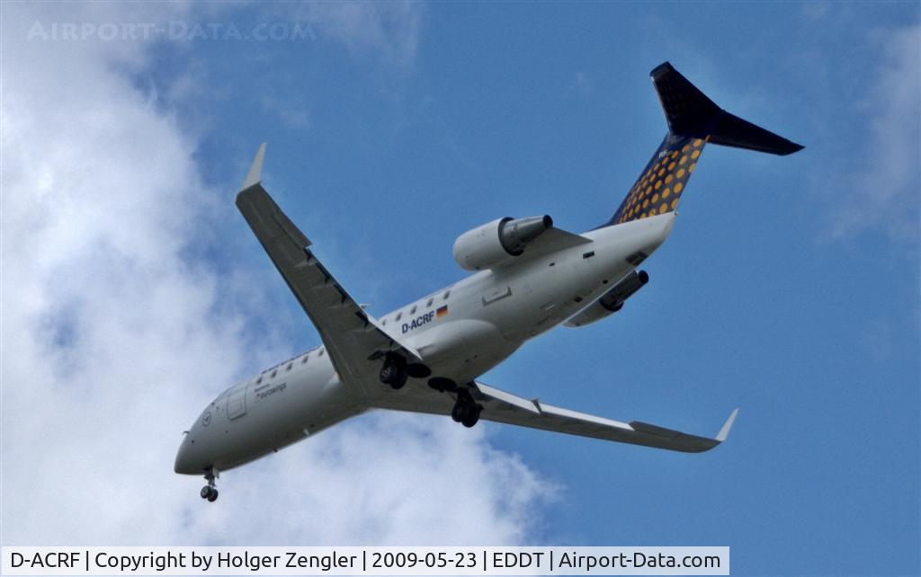 D-ACRF, 2002 Bombardier CRJ-200ER (CL-600-2B19) C/N 7619, Only a short time to touchdown