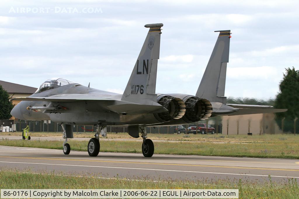 86-0176, 1986 McDonnell Douglas F-15C Eagle C/N 1027/C404, McDonnell Douglas F-15C Eagle at RAF Lakenheath in 2006.