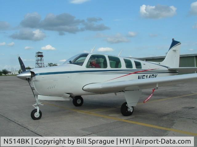 N514BK, 1974 Beech A36 Bonanza 36 C/N E-514, White with Blue and Red stripes