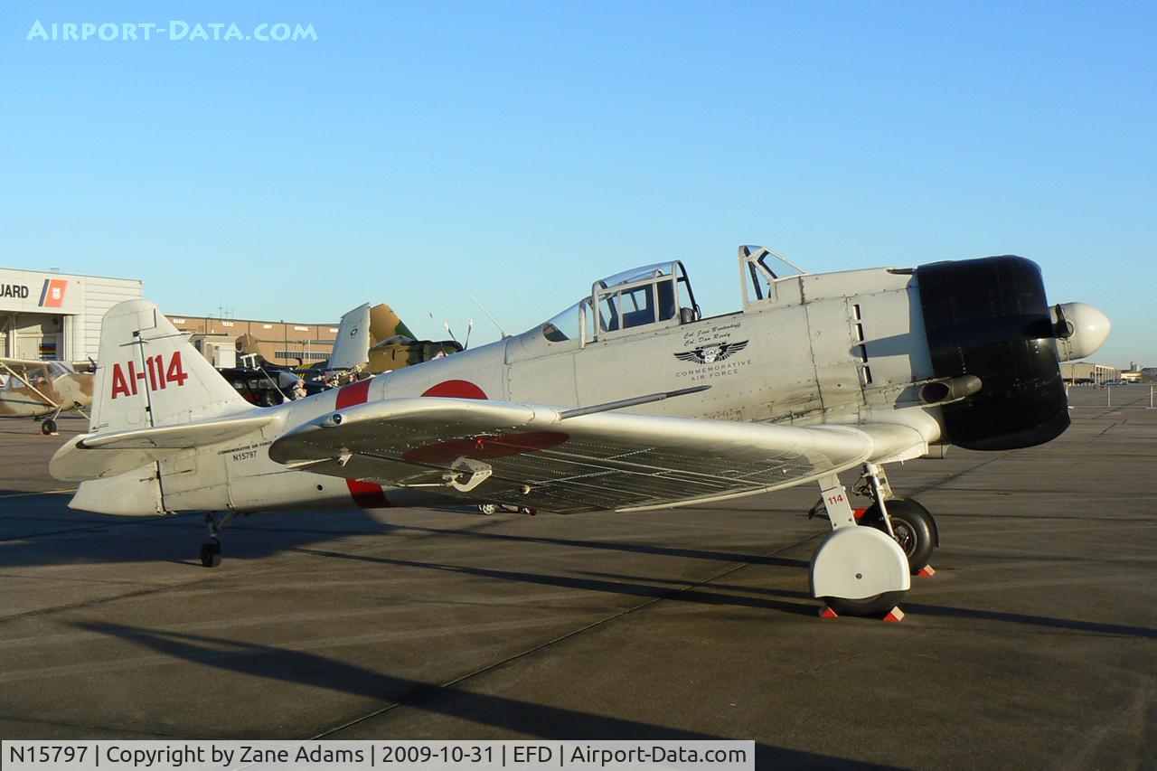 N15797, 1945 Canadian Car & Foundry T-6 Harvard Mk.4 C/N CCF4-199, Tora Tora Tora Zero Replica at the 2009 Wings Over Houston Airshow