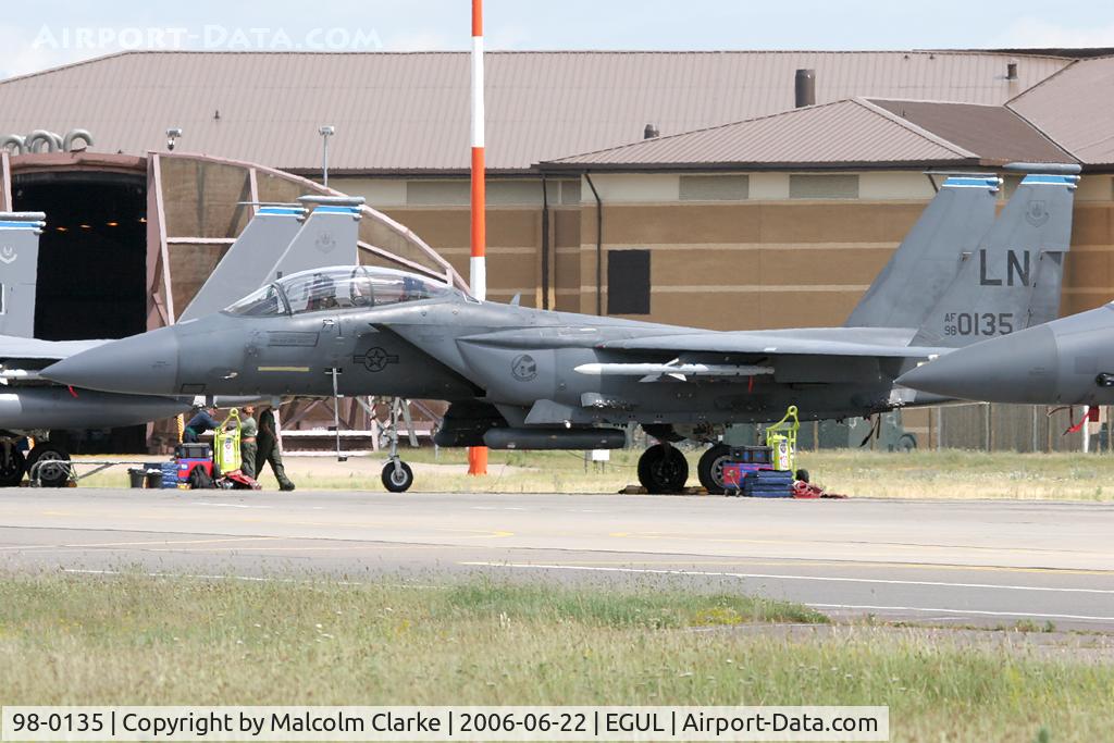 98-0135, 1998 McDonnell Douglas F-15E Strike Eagle C/N 1365/E226, Boeing F-15E Strike Eagle at RAF Lakenheath in 2006.