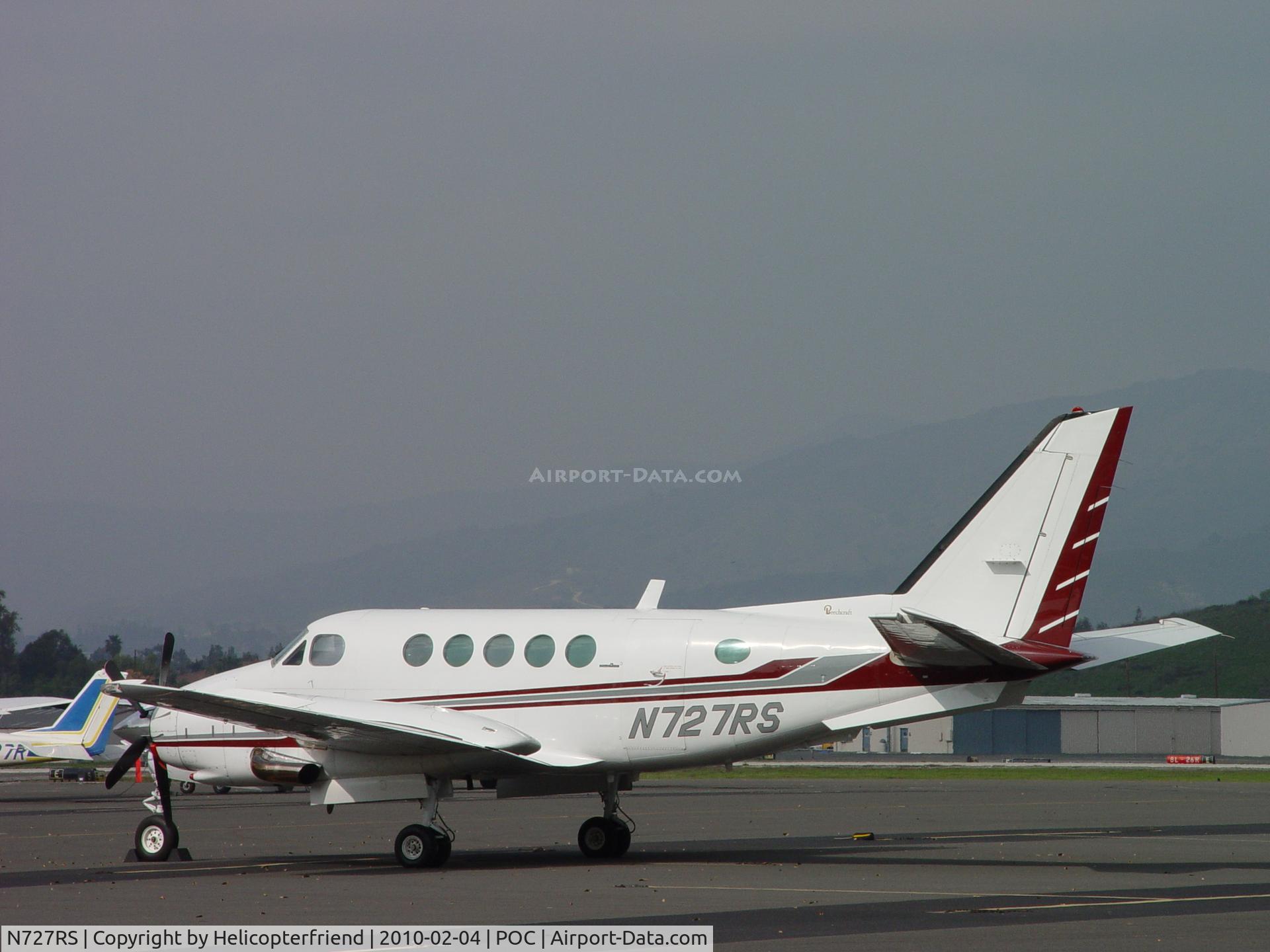 N727RS, 1981 Beech B100 King Air C/N BE-112, Parked in transient parking at Brackett