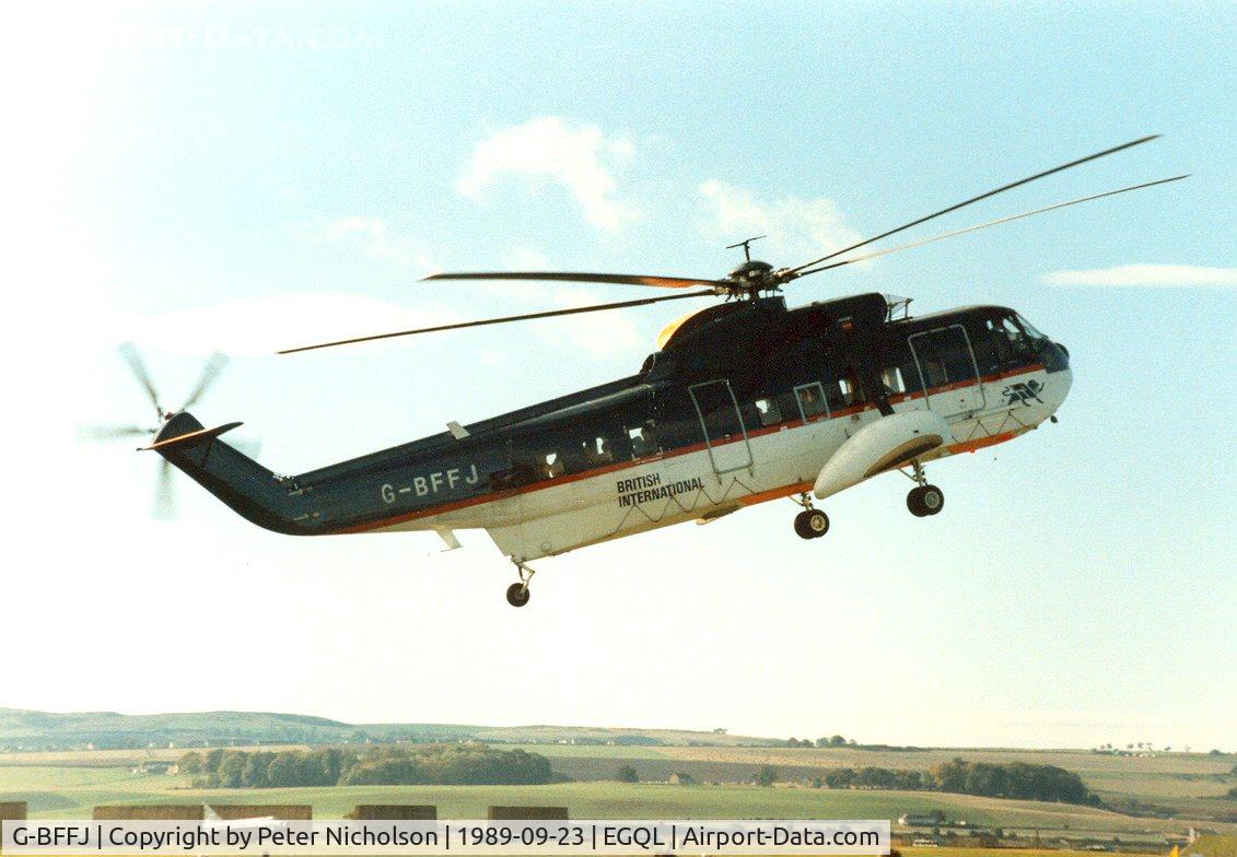 G-BFFJ, 1978 Sikorsky S-61N C/N 61777, Pleasure flights were provided by this S-61N of British International Helicopters at the 1989 RAF Leuchars Airshow.