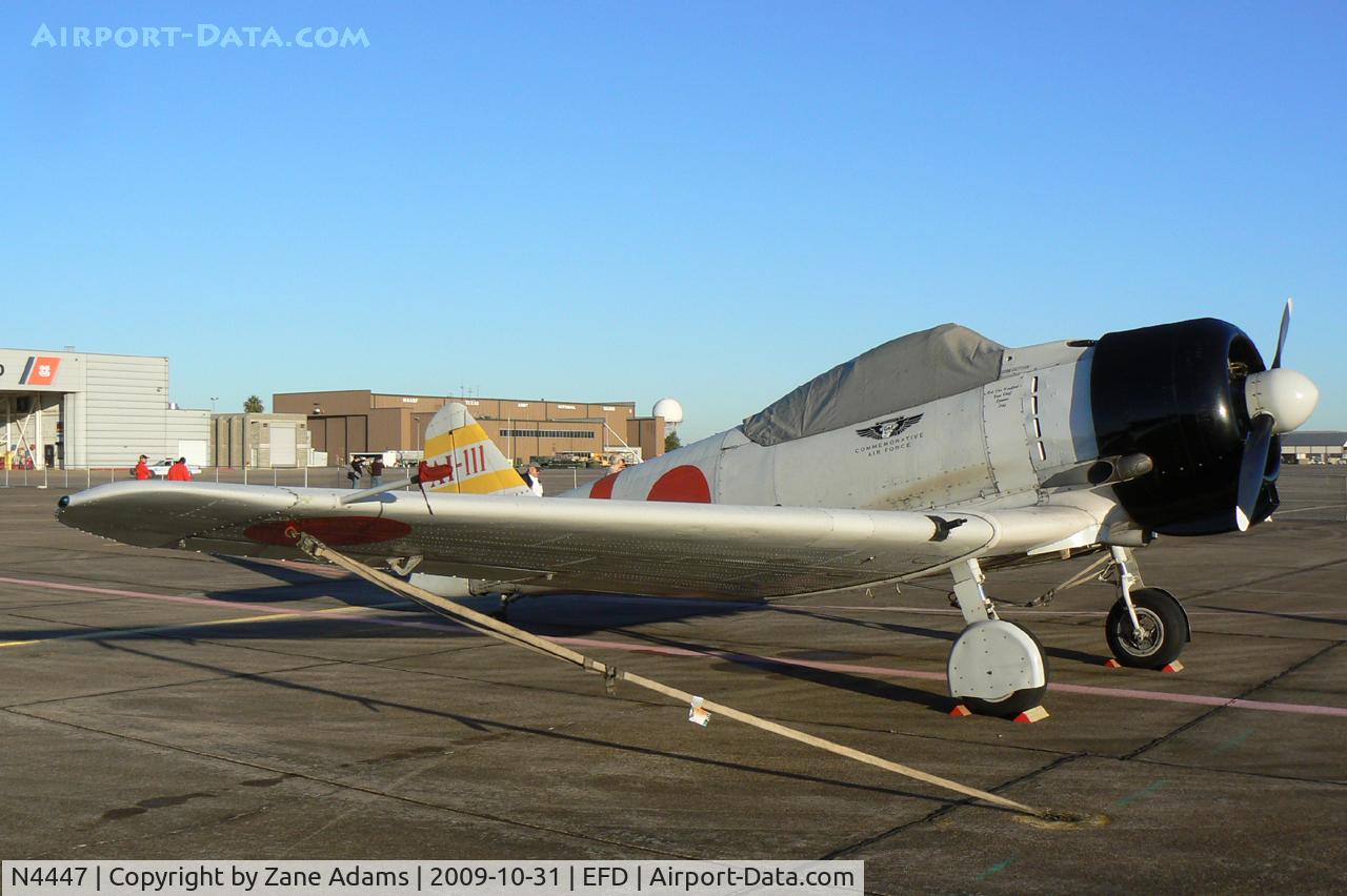 N4447, 1945 Canadian Car & Foundry Harvard Mk.4 C/N CCF4-241, Tora Tora Tora Zero Replica at the 2009 Wings Over Houston Airshow