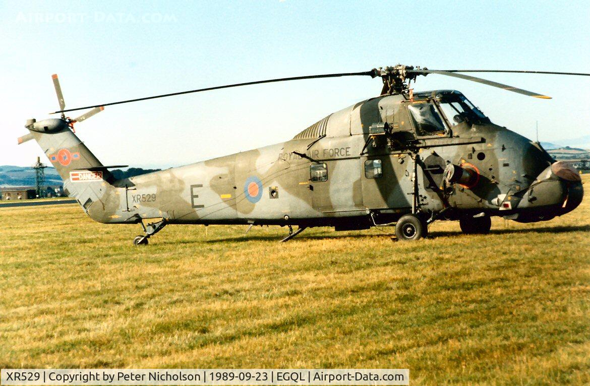 XR529, 1964 Westland Wessex HC.2 C/N WA151, Wessex HC.2 of 72 Squadron at RAF Aldergrove on display at the 1989 RAF Leuchars Airshow.