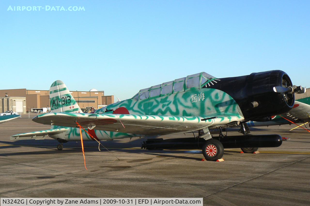 N3242G, 1945 North American AT-6D Texan C/N 43766, Tora Tora Tora Kate Replica at the 2009 Wings Over Houston Airshow