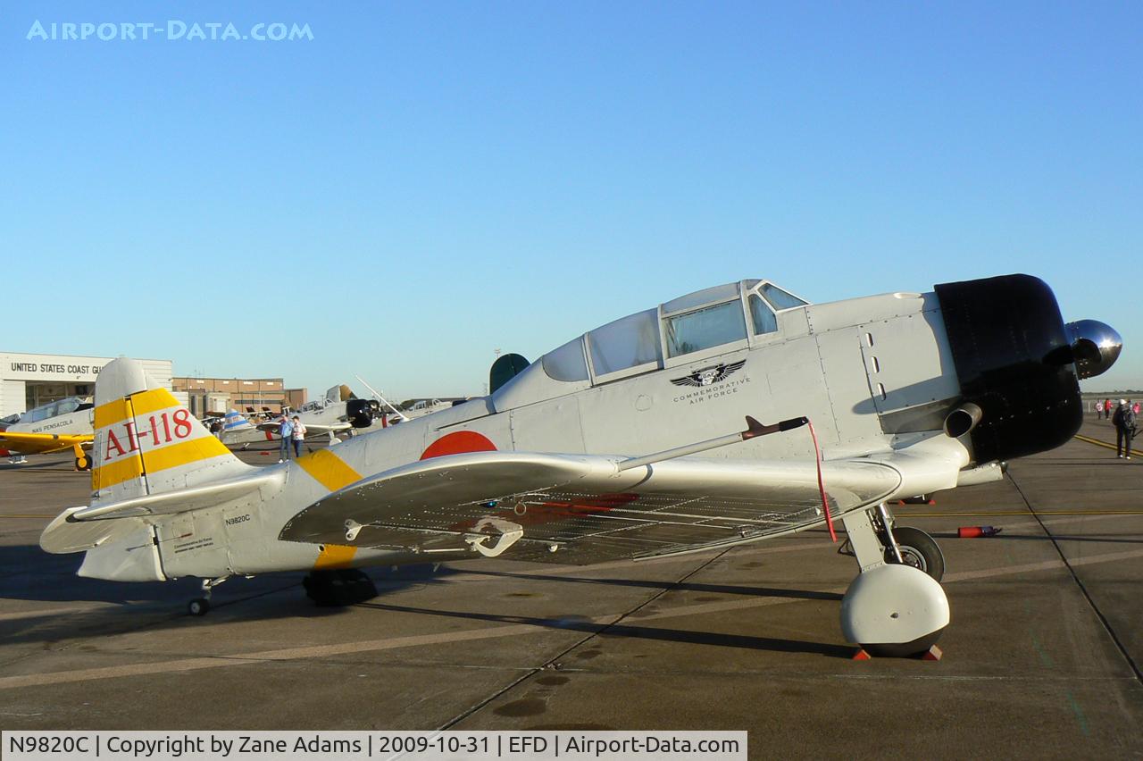 N9820C, 1945 North American SNJ-6 Texan C/N 121-43036, Tora Tora Tora Zero Replica at the 2009 Wings Over Houston Airshow