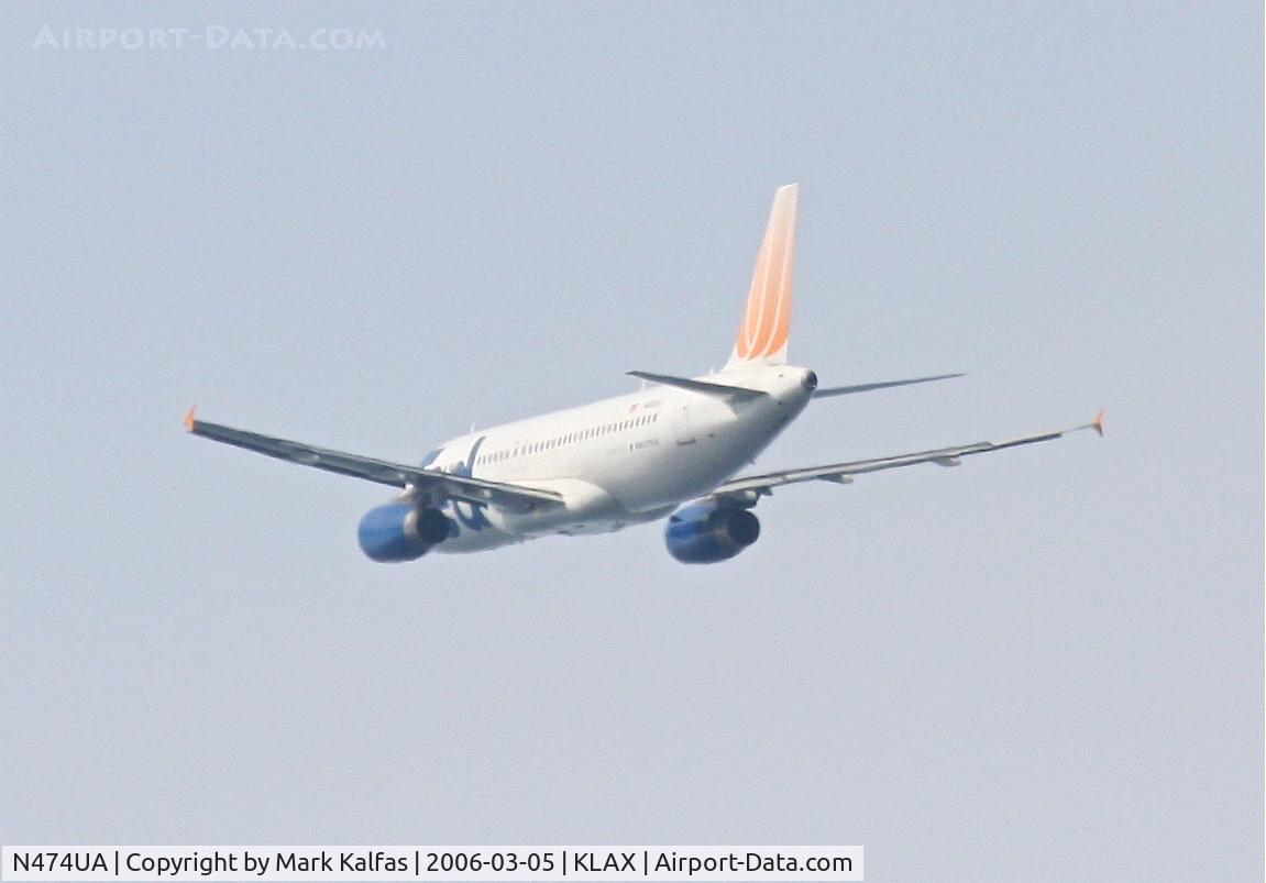 N474UA, 2001 Airbus A320-232 C/N 1475, United Airlines/Ted A320-232 , N474UA 25R departure on the LOOP SIX departure to KLAS.