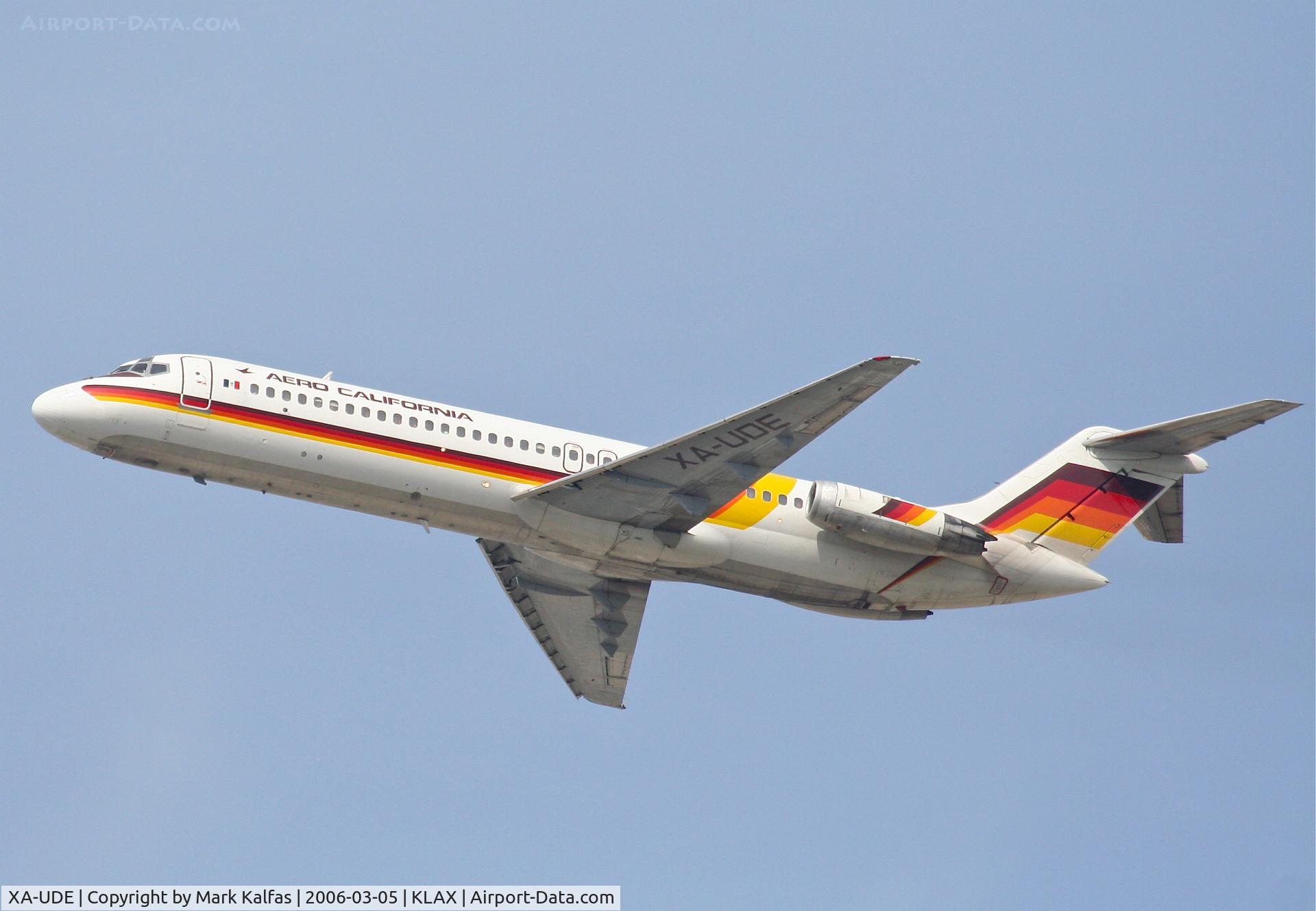 XA-UDE, McDonnell Douglas DC-9-32 C/N 47673/779, Aero California McDonnell Douglas DC-9-32 (cn 47673/779), 25R departure KLAX.