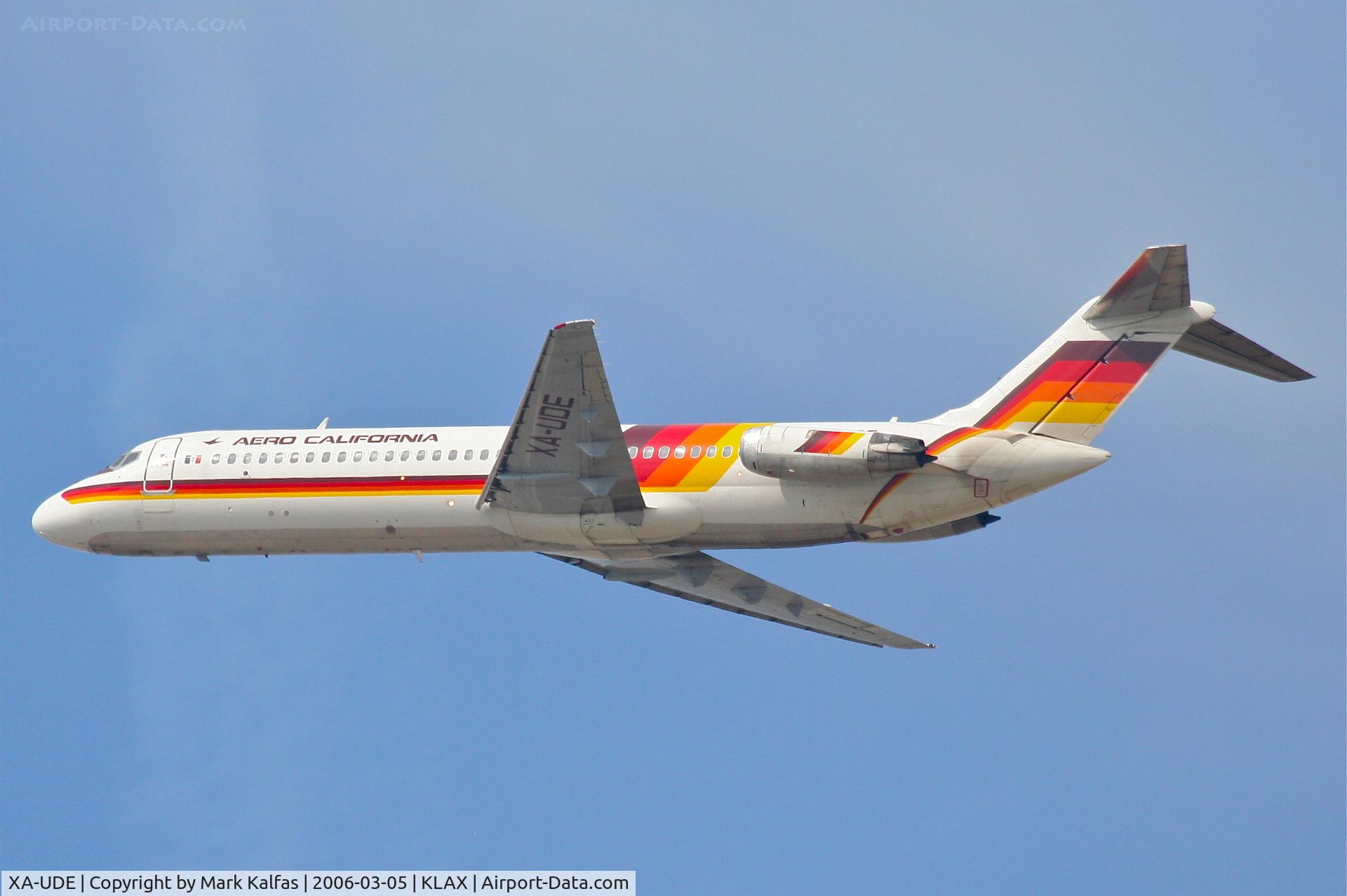 XA-UDE, McDonnell Douglas DC-9-32 C/N 47673/779, Aero California McDonnell Douglas DC-9-32 (cn 47673/779), 25R departure KLAX.