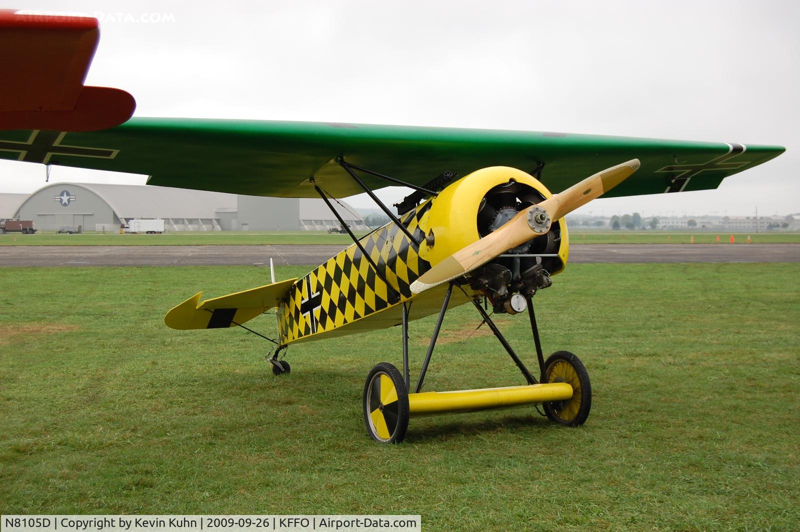N8105D, 2008 Fokker D-VIII Replica C/N 2790, Dawn Patrol Rendezvous