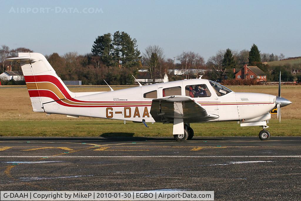 G-DAAH, 1979 Piper PA-28RT-201T Turbo Arrow IV C/N 28R-7931104, First of two sorties today for this based Piper.
