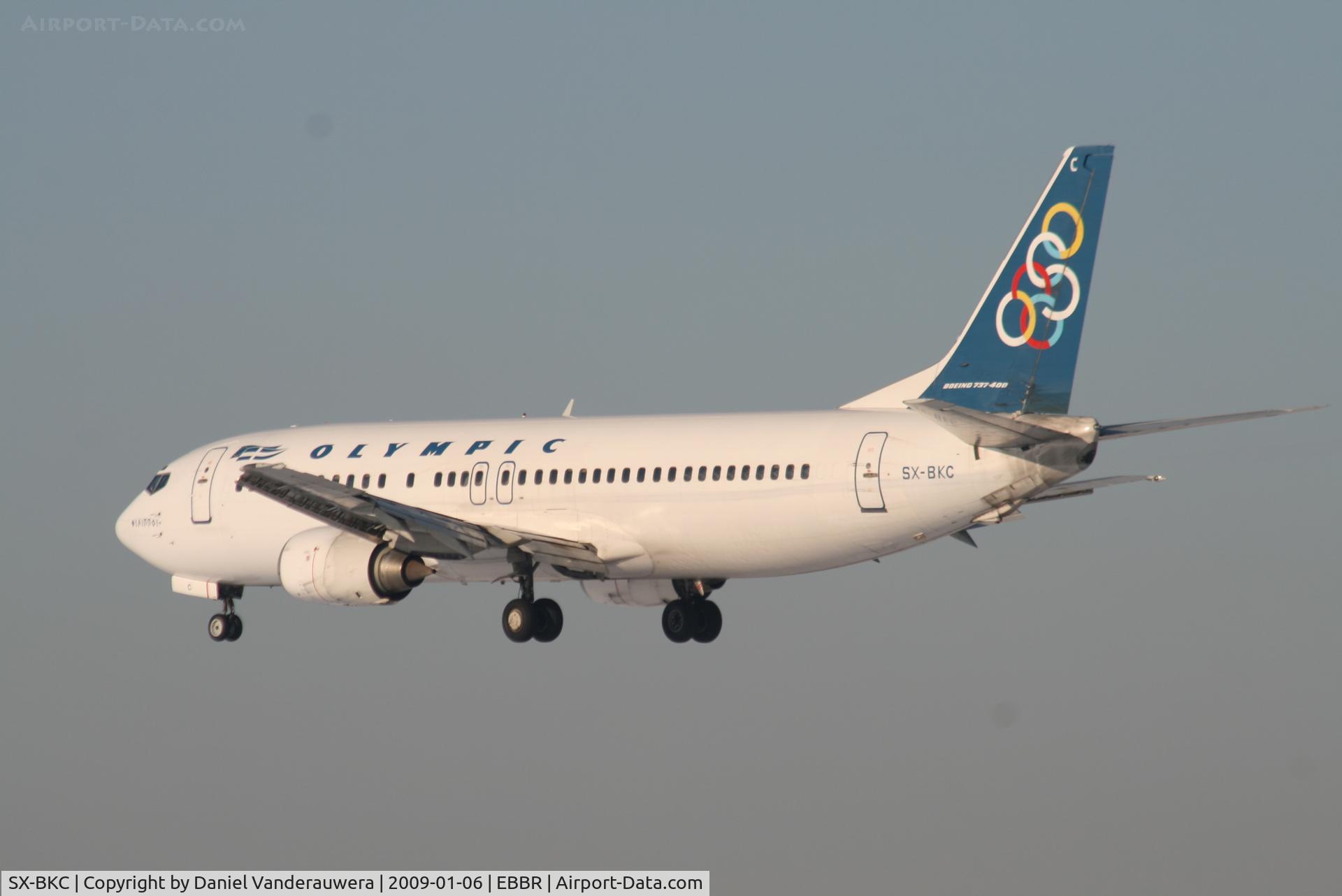 SX-BKC, 1991 Boeing 737-484 C/N 25361, Arrival of flight OA145 to RWY 25L