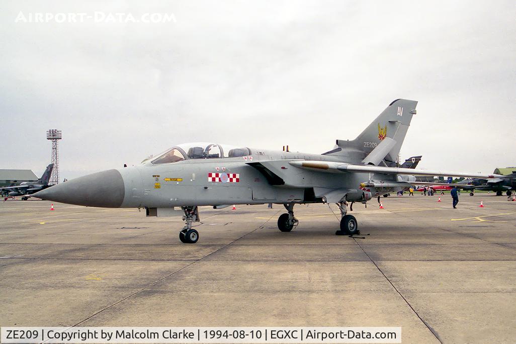 ZE209, 1987 Panavia Tornado F.3 C/N AS027/583/3261, Panavia Tornado F3. From RAF F3 OCU/No56(R) Sqn, Coningsby and seen at RAF Coningsby's Photocall 94.