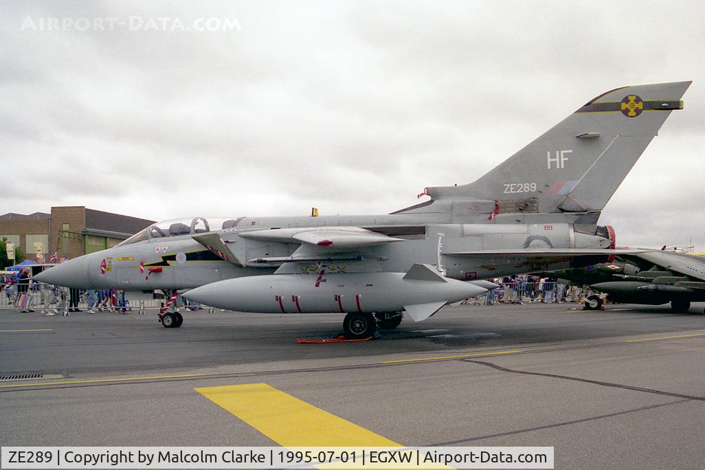 ZE289, 1987 Panavia Tornado F.3 C/N AS036/619/3276, Panavia Tornado F3. From RAF No 111 Sqn, Leuchars and seen at RAF Waddington's 1995 Air Show.