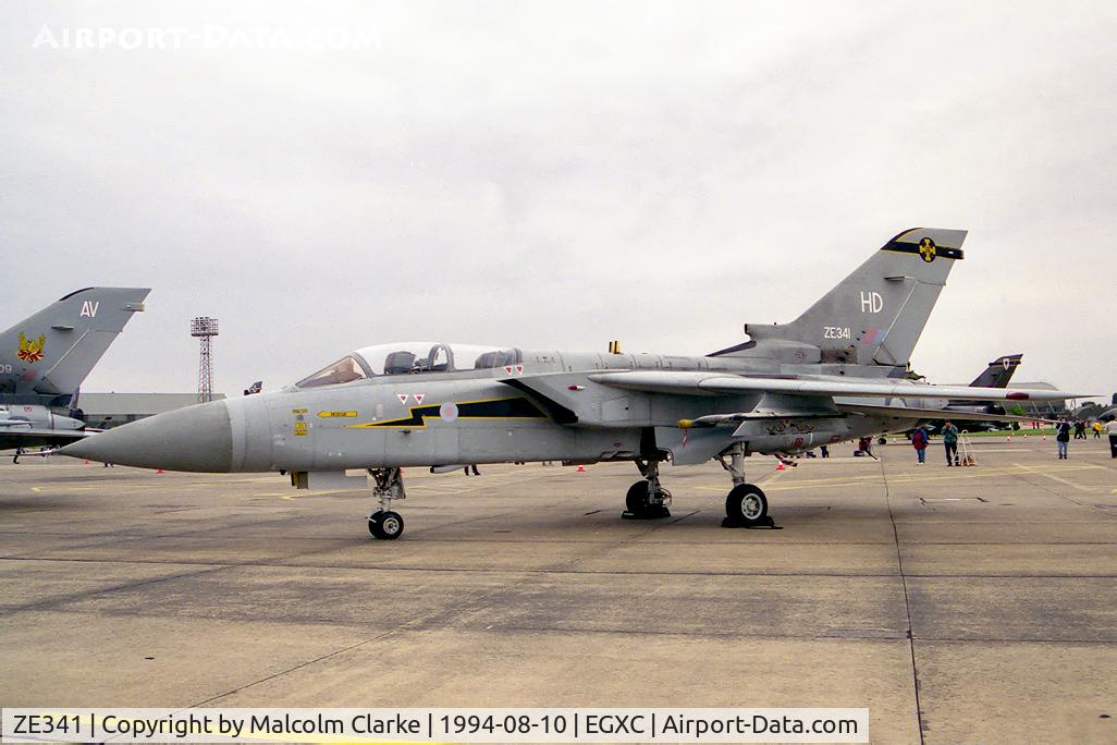 ZE341, 1987 Panavia Tornado F.3 C/N AS043/645/3287, Panavia Tornado F3. From RAF No 111 Sqn, Leuchars and seen at RAF Coningsby's Photocall 94.