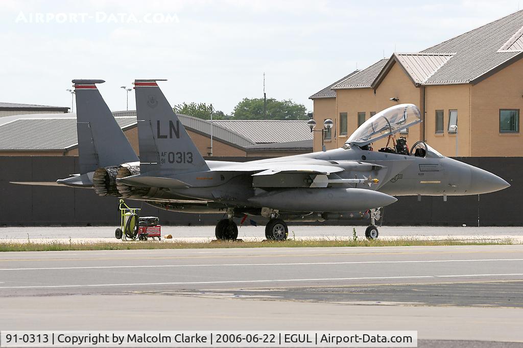 91-0313, 1991 McDonnell Douglas F-15E Strike Eagle C/N 1220/E178, McDonnell Douglas F-15E Strike Eagle at RAF Lakenheath in 2006.