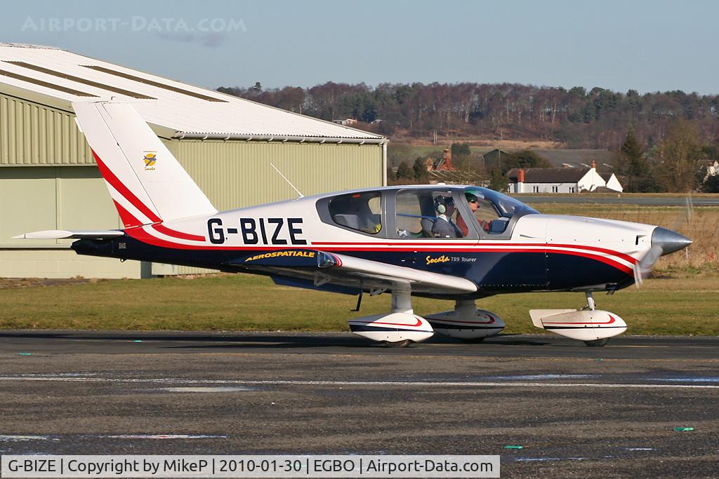 G-BIZE, 1981 Socata TB-9 Tampico C/N 209, Heading to the A5 hold for Runway 34.