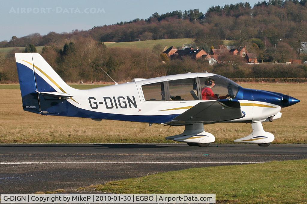 G-DIGN, 2008 Robin DR-400-180 Regent Regent C/N 2651, Registered to reflect the owner's name.