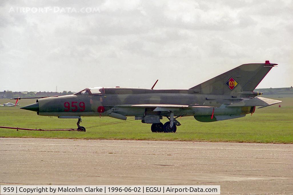 959, 1968 Mikoyan-Gurevich MiG-21SPS C/N 94A6503, Mikoyan-Gurevich MiG-21SPS at The Imperial War Museum Duxford in 1996.