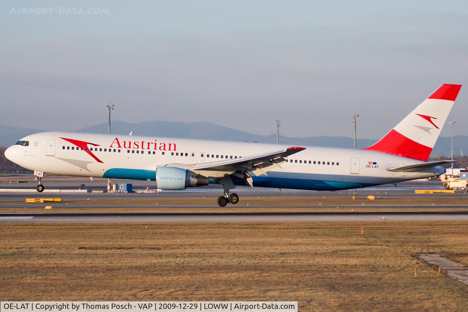 OE-LAT, 1991 Boeing 767-31A C/N 25273, Austrian Airlines