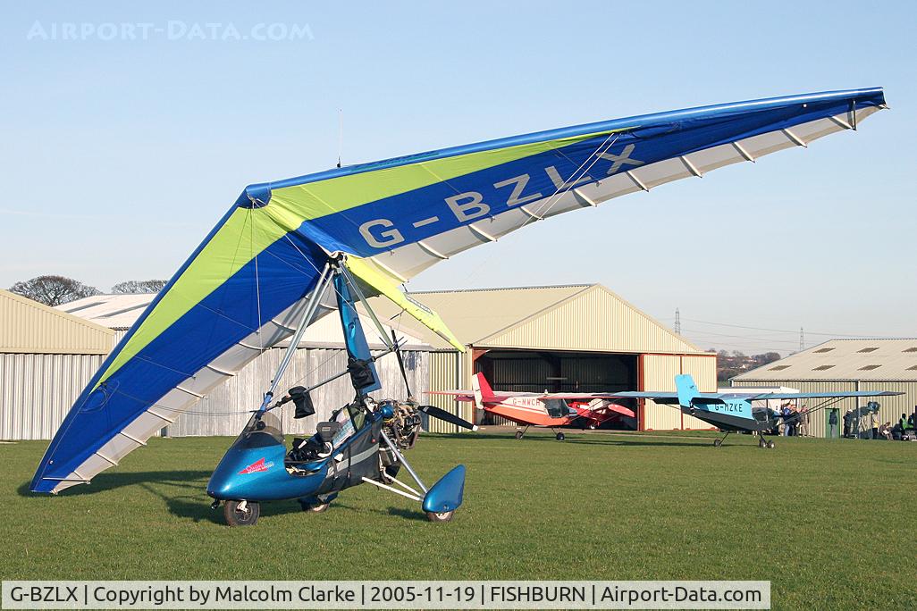 G-BZLX, 2000 Pegasus Quantum 15-912 C/N 7714, Pegasus Quantum 15-912 at Fishburn Airfield, UK in 2005.