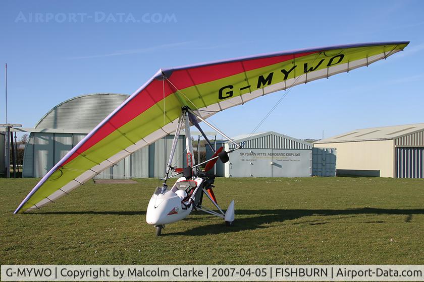 G-MYWO, 1995 Pegasus QUANTUM 15 C/N 6932, Pegasus Quantum 15 at Fishburn Airfield in 2007.