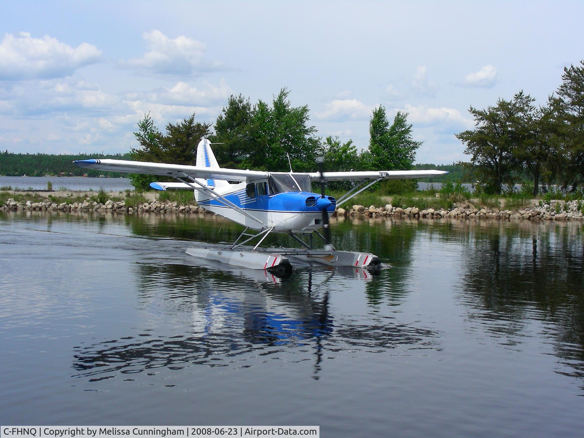 C-FHNQ, 1947 Stinson 108-3 Voyager C/N 108-5030, Taken from the Ignace Airways Dock, Ignace Ontario, Canada