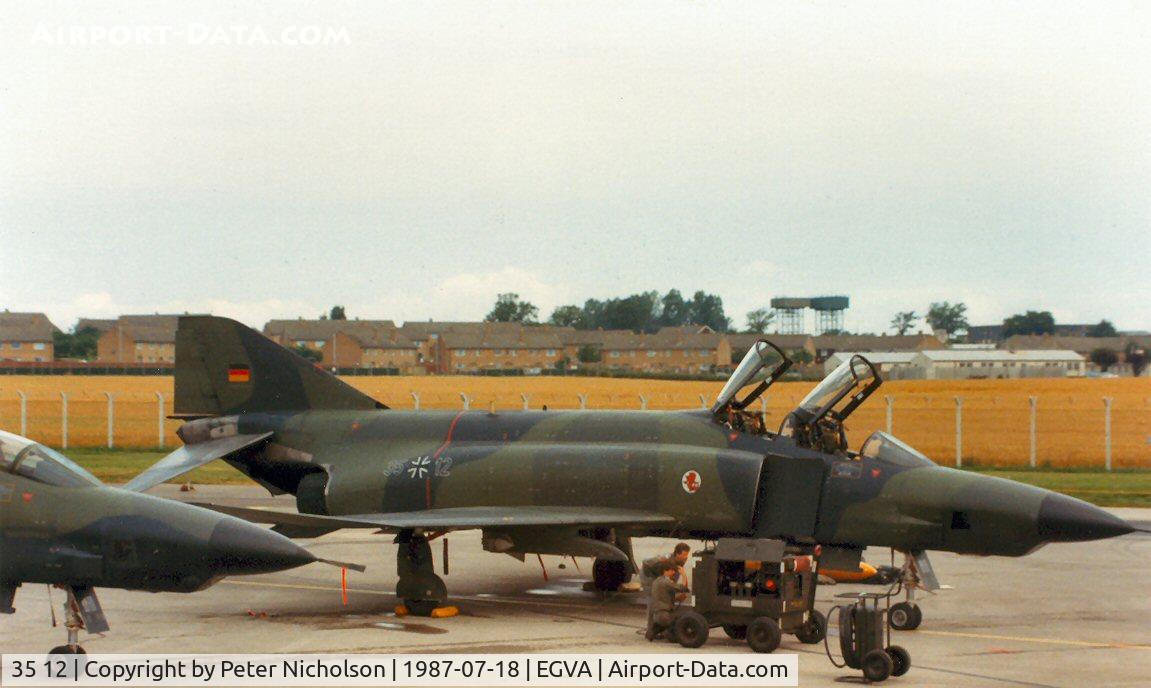 35 12, McDonnell Douglas RF-4E Phantom II C/N 3993, RF-4E of AKG-51 on the flight-line at the 1987 Intnl Air Tattoo at RAF Fairford.