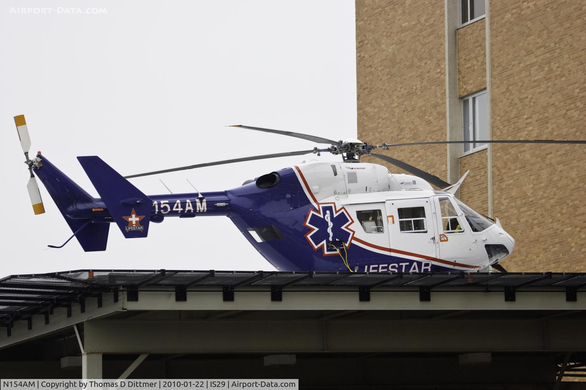 N154AM, 1988 Eurocopter-Kawasaki BK-117B-2 C/N 7154, N154AM waiting for flight