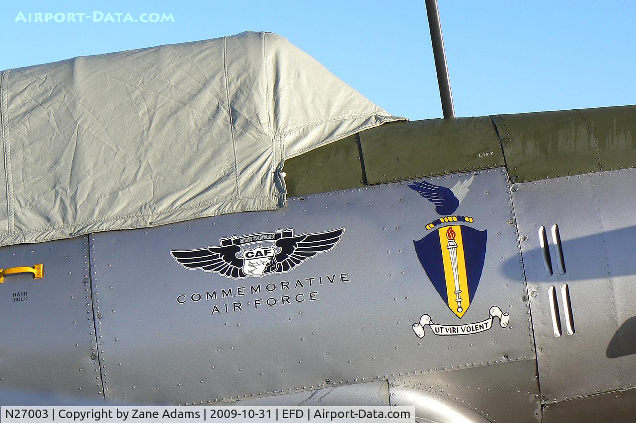 N27003, 1942 Consolidated Vultee BT-13A C/N 5017, At the 2009 Wings Over Houston Airshow