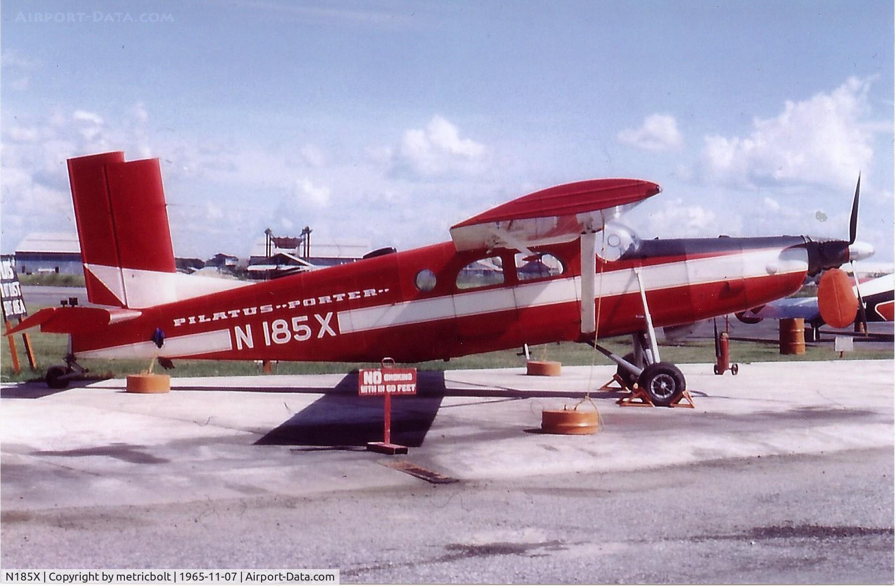 N185X, 1964 Pilatus PC-6/A-H2 C/N 566, prior to painting in Air America c/s,Don Muang Bangkok.