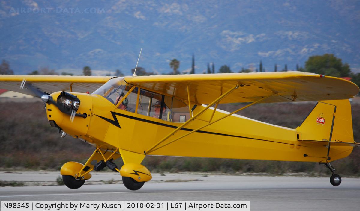 N98545, 1946 Piper J3C-65 Cub C/N 18756, Flare
