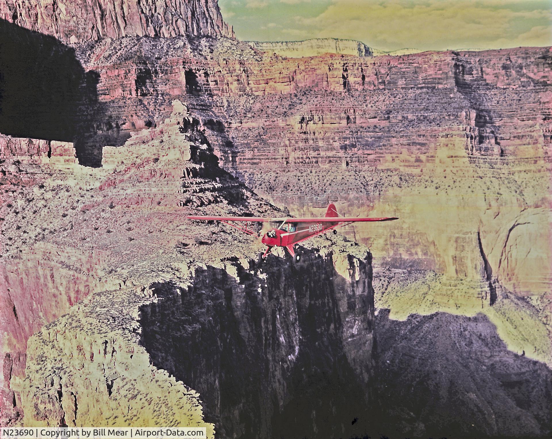 N23690, 1939 Taylorcraft BC-65 C/N 1424, Grand Canyon