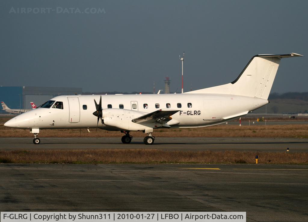 F-GLRG, 1989 Embraer EMB-120ER Brasilia C/N 120149, Taxiing holding point rwy 32L... Used as a private owner named Aelis Air Service now...