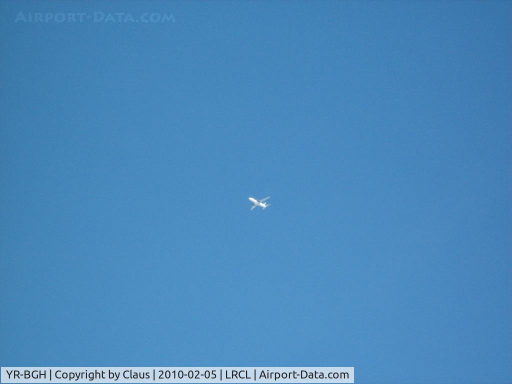 YR-BGH, 2003 Boeing 737-78J C/N 28438, Over airport       Camera : Cannon A460
