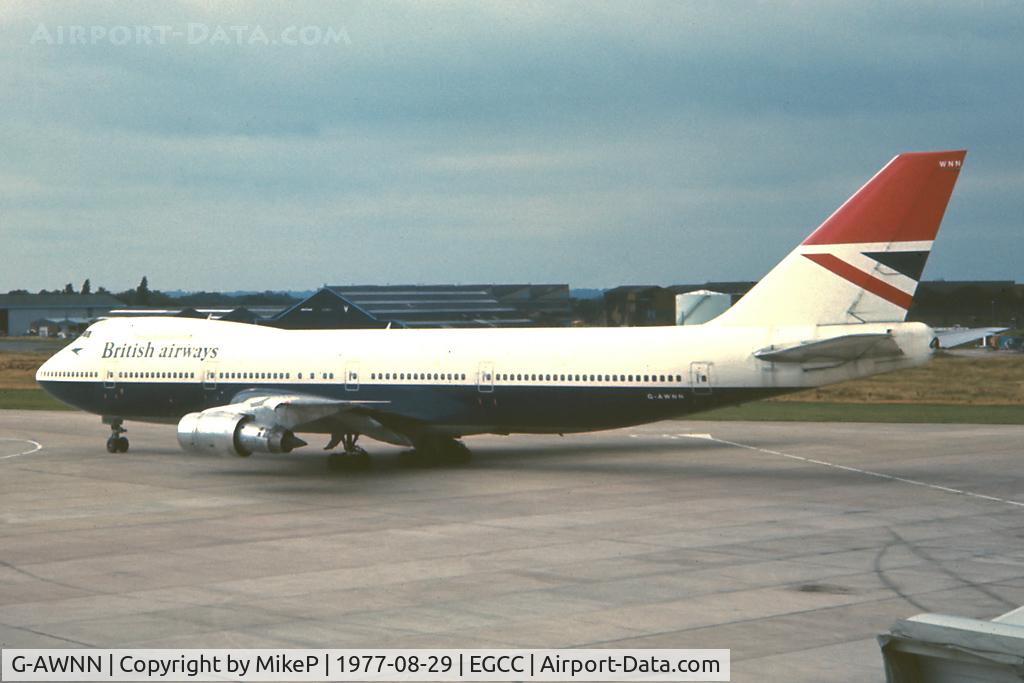 G-AWNN, 1973 Boeing 747-136 C/N 20809, This B747-100 was eventually scrapped at Roswell, NM during 2004.