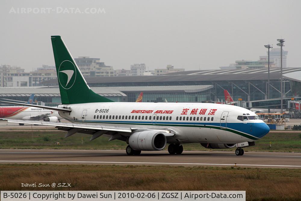 B-5026, 2001 Boeing 737-7BX C/N 30742, Shenzhen Airlines Boeing 737-700