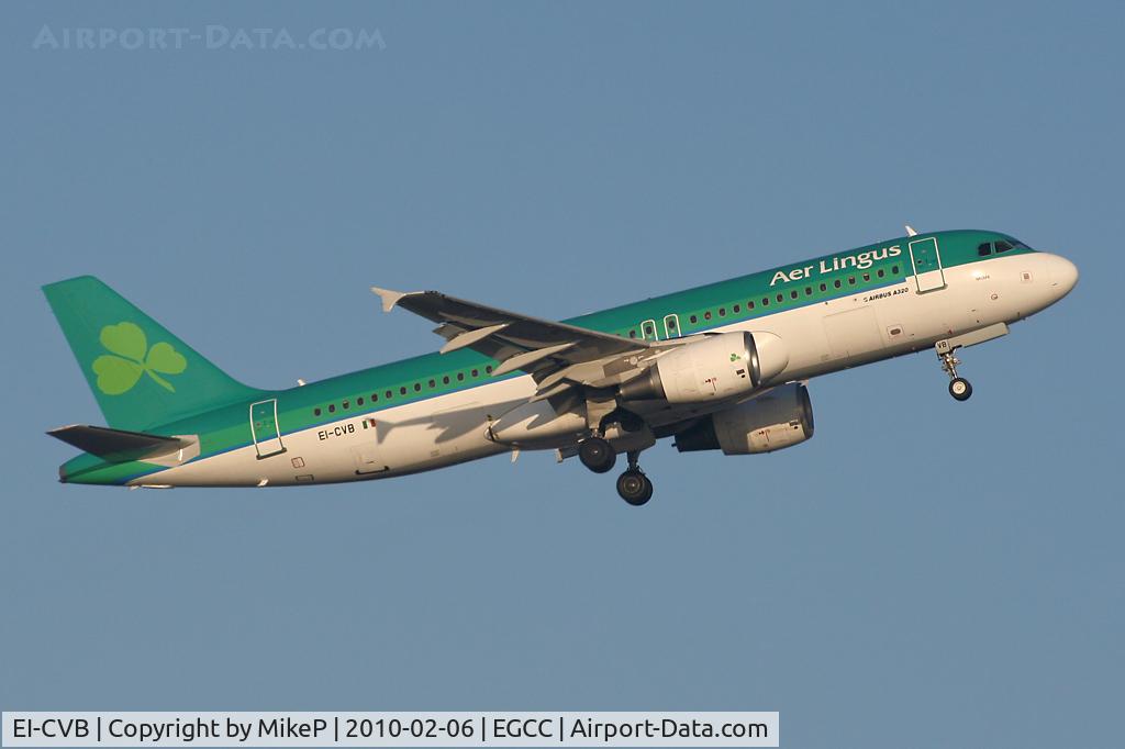 EI-CVB, 2000 Airbus A320-214 C/N 1394, Departing from 05L heading for Cork.