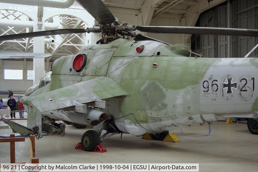 96 21, Mil Mi-24D Hind C/N B4002, Mil Mi-24D at The Imperial War Museum, Duxford in 1998.