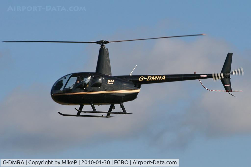 G-DMRA, 2007 Robinson R44 Raven II C/N 11802, Returning from a local training flight.