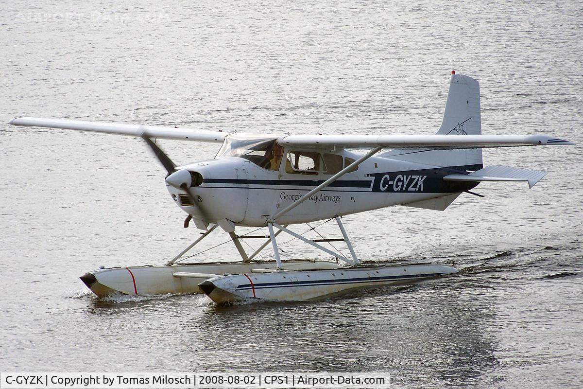 C-GYZK, 1977 Cessna 180K Skywagon C/N 18052864, Parry Sound Harbour Water Aerodrome